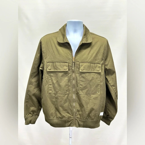 FIVE-FOUR Men’s Olive green full zip jacket size L - Picture 5 of 16